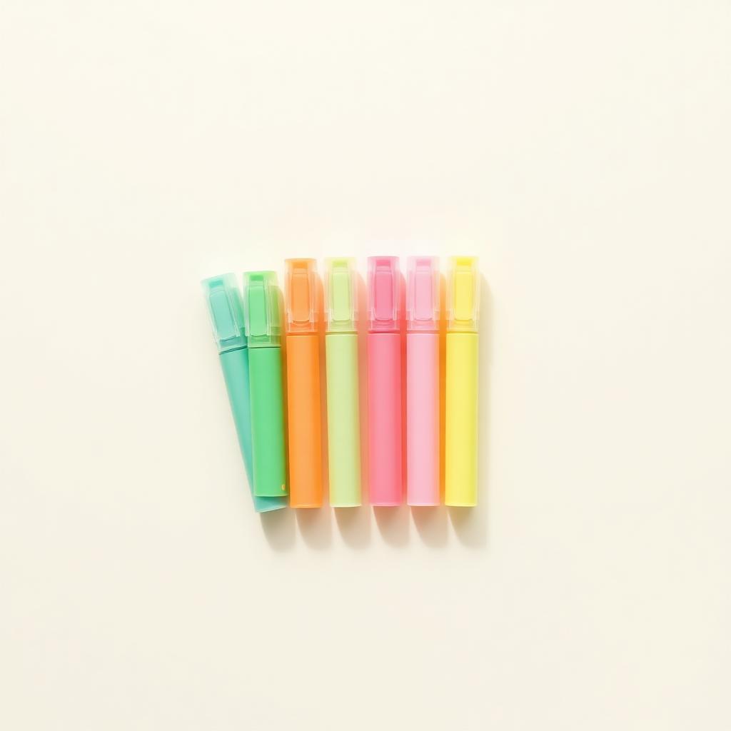 Chisel-Tip Highlighters — 6 Assorted Colors